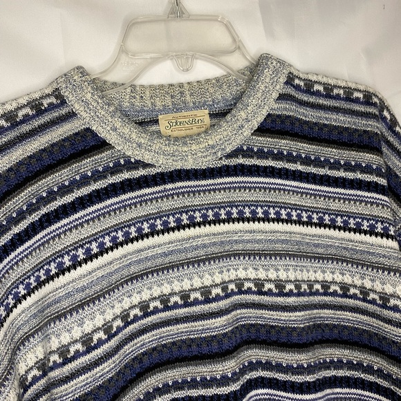 Men’s, Striped, St. John’s Bay, Sweater - Picture 2 of 6